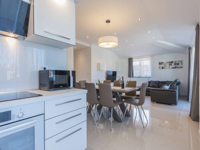 Dining area and kitchen