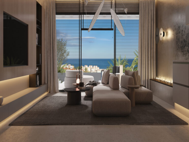 Living area with sea view