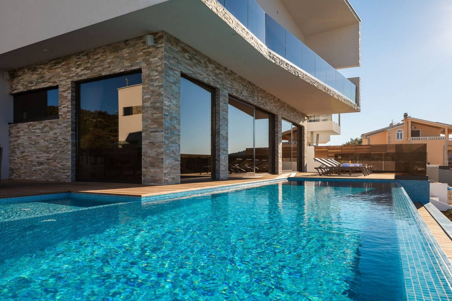 house and pool