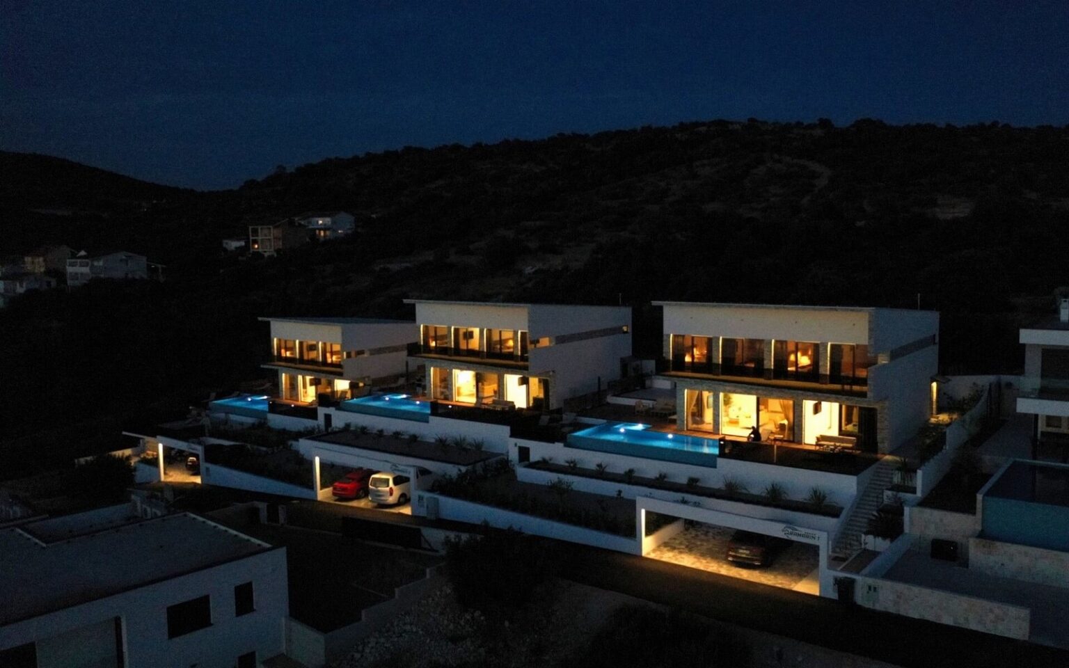 terrace, view and pool