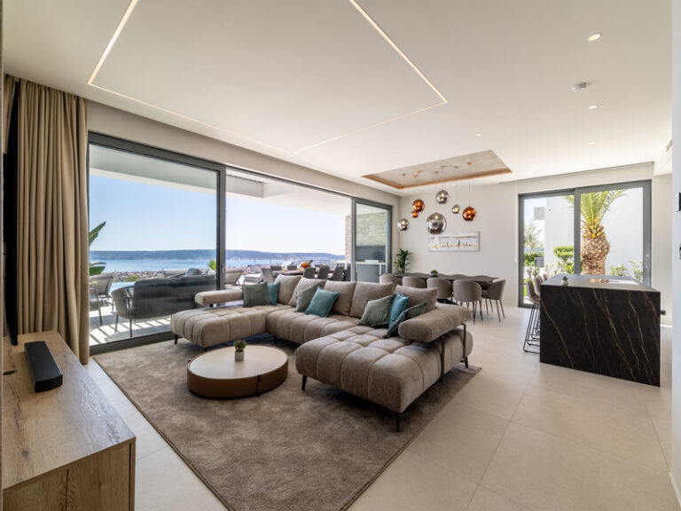 living room sea view