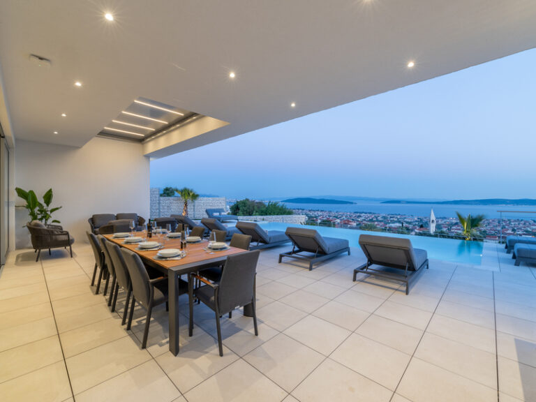terrace sea view night