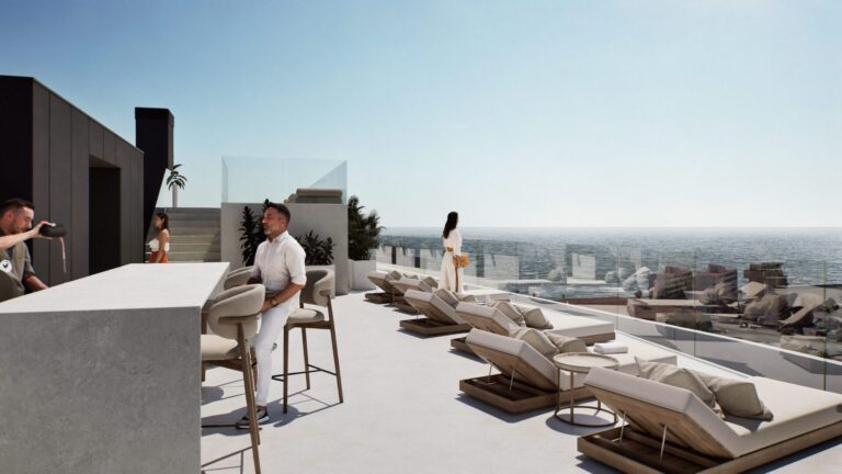 terrace and sea view