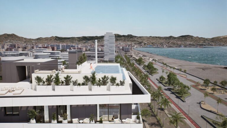 pool, terrace and sea view