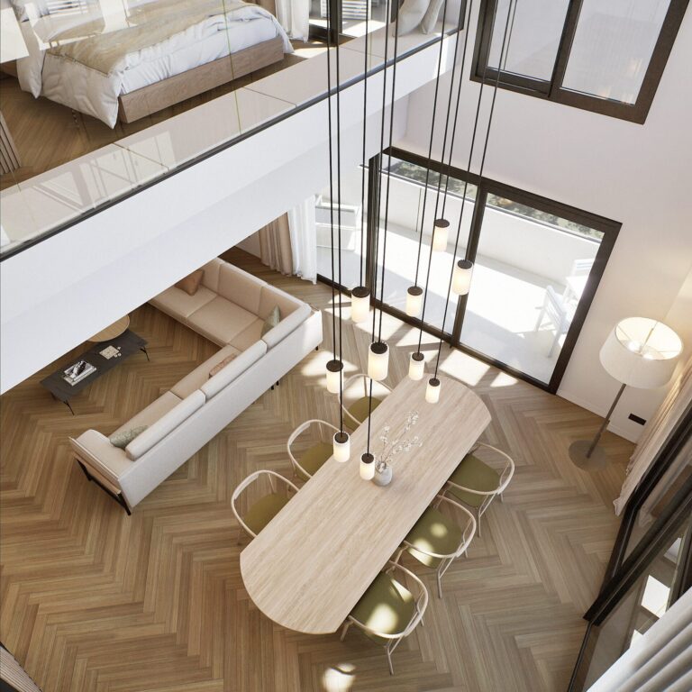 kitchen and dining room
