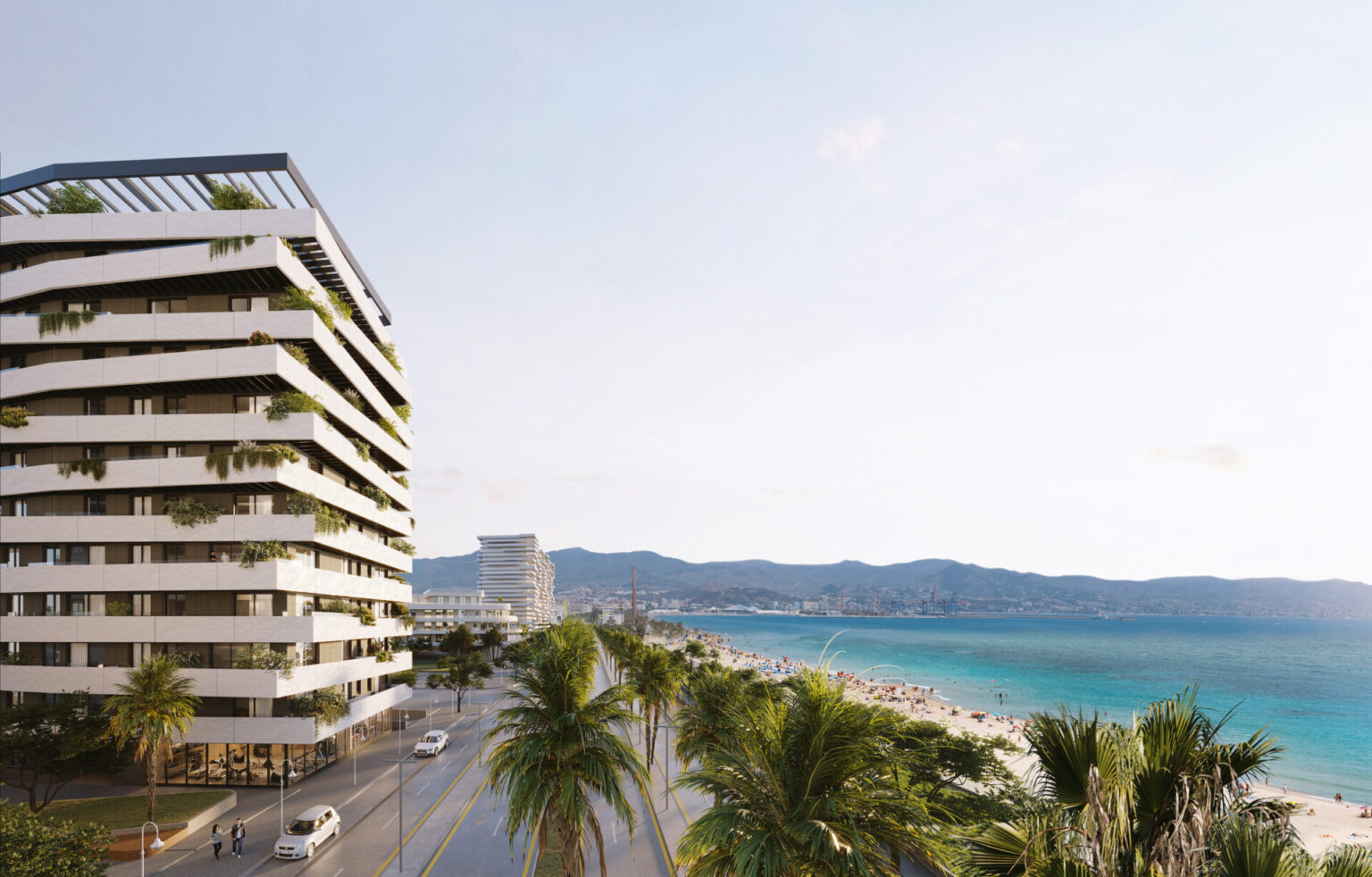 house, terrace and sea view
