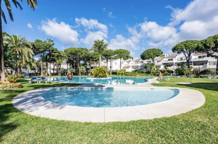 pool and garden