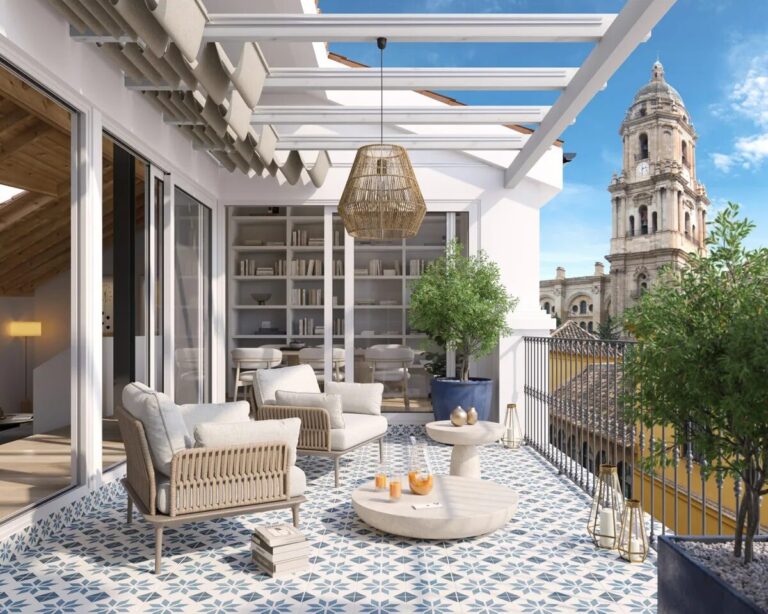 Malaga view and terrace
