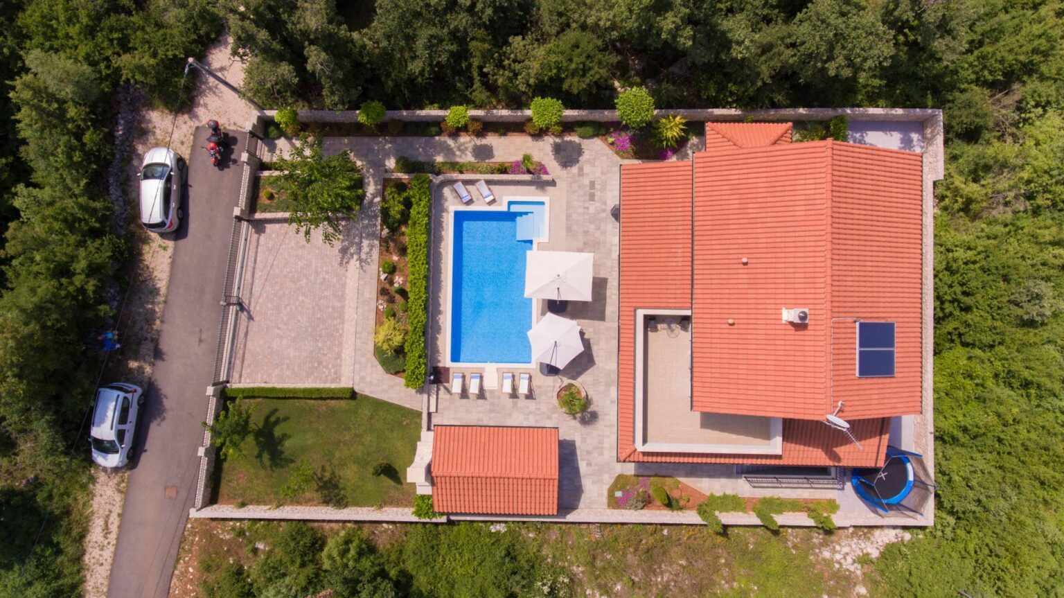 house and pool