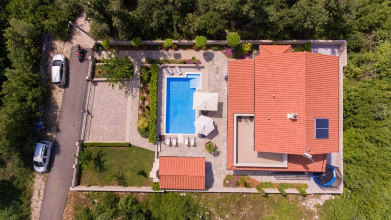 house and pool