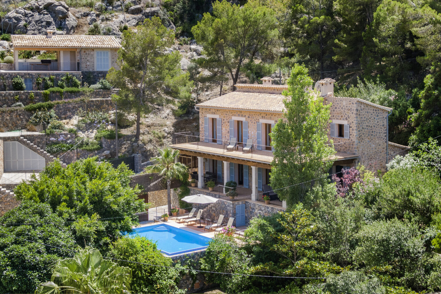 house and pool