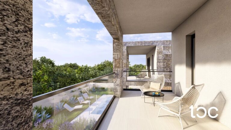 terrace and garden