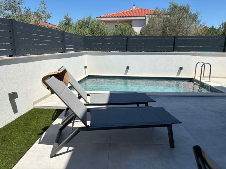 terrace and pool