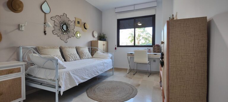bedroom and table