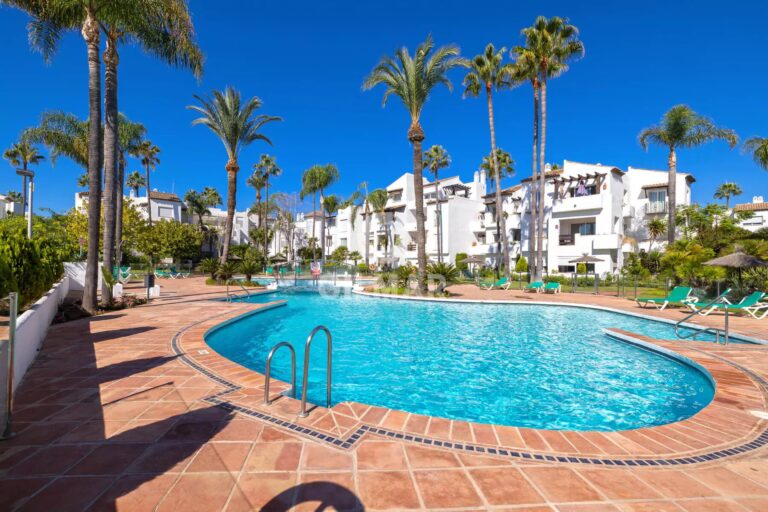 pool and garden